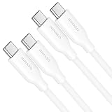 NIMASO USB C ケーブル シリコン素材【PD対応 最大60W/3A急速充電】高速データ転送 Type C to Type C ケーブル 断線防止 絡まない タイプc ケーブル iphone 16 シリーズ/iphone 15 シリーズ/MacBook/iPad Pro/Air/mini/Galaxy/Sony/PixelなどのType-c機種対応(1m*2) NCA23L996