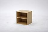 キューブボックス 棚付 ナチュラル CB35ＳＨ（ＮＡ） 2台セット