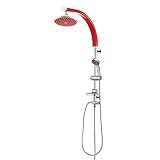 8"(20cm) バスルームレインレインシャワーセットシャワーヘッド BONNIES 110 (Red)