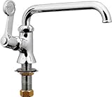 [8075458]カクダイ　厨房用左ハンドル立形自在水栓 72470713