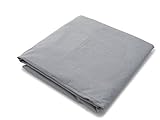 Spot On Square Organic Cotton Percale Fitted Crib Sheet, Solid Grey by Spot on Square