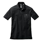 [バートル] 作業服 通年 消臭ストレッチ半袖ポロシャツ (ユニセックス) 667 Lサイズ 35ブラック