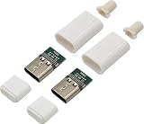 オーディオファン USBコネクタ USB-C メス USB type-C 自作コネクタ DIY USB2.0 自作部品 ホワイト