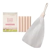 TheBAR 固形シャンプー 日本製 低刺激 泡立ち 機能性成分配合 高濃度 オーガニック シャンプーバー Sakura サクラの香り 泡立てネット付き