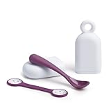 suavinex スプーン&ビブクリップセット purple G56194