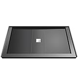 タイルRedi USA wd3448cdt-pvc Wonder Drain Triple縁石シャワーでパンタイルableセンタートップ、34 " D x 48 " W