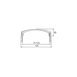 LIXIL メンテナンス部品 リビング建材用部品 玄関収納 把手アーチ型 NZZZ930 NZZZ932の代替品 *製品色・形状等仕様変更になる場合があります*