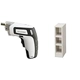 『電動ドライバー 充電式 RD110-W ホワイト』と『ラック スペースフィット 幅15×奥行29×高さ60cm オフホワイト S-SFR6015』のセット