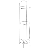 Toilet Paper Holder Bathroom Roll Tissue Storage Chrome Stand Freestanding