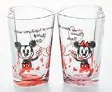 キャラクター タンブラーペアセット ミッキー&ミニー [7.5 x 6.5 x 10.3cm ・195cc] ガラス (7-940-34) 料亭 旅館 和食器 飲食店 業務用