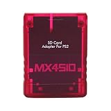 MX4SIO SIO2SD 用 SD カード アダプター、用 コンソール用メモリ カード リーダー拡張交換用 SD カード リーダー アダプター、用 用 TF アダプター (トランスペアレントレッド)
