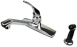 Ultra UF08015 Single Handle Chrome Non-Metallic Series Kitchen Faucet by Ultra