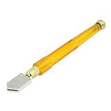 uxcell　ガラスカッター　切削工具　163mmの長さ　クリアオレンジ　シルバートーン