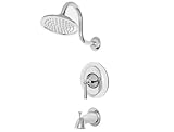 Pfister G89-8GLC G89-8GLC Saxton Single Handle Tub and Shower Combo Trim, Chrome [並行輸入品]