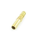 DealMuxゴールドトーンブラスは、ガス燃料油用のストレートホースジョイナー8mmのをとげ