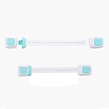 lily's JP home赤ちゃん子供用 多機能内閣冷蔵庫 引き出し 食器棚 器具ドアが閉じロック ベビーを守り安全製品チャイルドロック 安全ロック調整可能　ダブルロック (ブルー)