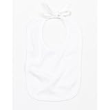 (ベイビーバグズ) Babybugz 赤ちゃん・ベビー用 ひもで結ぶタイプ コントラストカラー ビブ スタイ (ワンサイズ) (オーガニックホワイト)