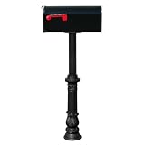 Qualarc HPST1-700-E1 The Hanford mailbox post system Black by Qualarc
