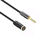 luxferre 4.4mm バランス ケーブル 4.4mm 延長 ケーブル 4.4 mm 5 極 メス オス 4.4 to 4.4 cable 4.4 mm 変換 コード NW-WM1A NW-WM1Z ZX300 TA-ZH1ES PHA-2Aに対応 4.4 cable 単結晶銅 コード (1M)