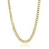 [SEIYA INTERNATIONAL] ネックレス メンズ アクセサリー チェーンネックレス チェーン 喜平ネックレス ステンレス (ゴールド 幅：6mm、長さ：55cm)