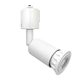 ダクトレールライト LEDハロゲン電球付き E26 60W形相当 配線ダクトレール用器具 ダクトレール スポットライト ライティングレール用 レールライト おしゃれ 照明器具 電球色 (スポットライト電球色, ホワイト)