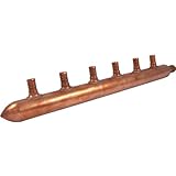 SharkBite 22787 6 Port Closed Copper Manifold with Barb Branches by Sharkbite