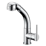 Tophome キッチン用 ホース引出し 冷熱混合水栓 キッチン蛇口 水道 蛇口 泡沫 混合水栓 台所蛇口 シンク や 洗面台 水栓金具 引出し式水栓　クロム