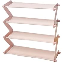 Amazon｜シューズラック 4段 Z型 収納 靴箱 シューズボックス 省