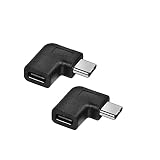 YFFSFDC USB Type C 変換 L字 USB3.1 タイプc 変換アダプタ 90度 オス メス USB c コネクター 延長アダプタ 2個セット