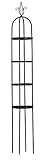 Luster Leaf 931 7.5-Foot Link-Ups Obelisk with 4 Embossed Rings, Black [並行輸入品]
