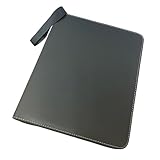 ADOSSY カードファイル バインダー 9ポケット リフィル 3穴 ジッパー ファスナー 大容量 収納 トレカ カードゲーム コレクション ホルダー (ブラック)