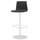 ITOKI（イトーキ） ハイスツール FT 座面固定タイプ 脚：W9 ホワイトW×張地：T1 ブラックT KFT-110GB-W9T1