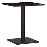 arne ダイニングテーブル 机 幅60 奥行き60 高さ70 日本製 デスク 食卓テーブル デザインテーブル River6053D DBR×BK