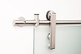 現代ステンレススチールスライドバーンドアハードウェアの木製ドア/ Brushedサテン仕上げ – Gallant – GFシリーズ 14 Feet Rail Length GAL-WF-01