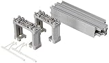 タカラトミー(TAKARA TOMY) プラレール 高架直線レール(2本入・ブロック橋脚(グレー)2個付) R-26