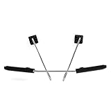 uxcell カー服ハンガー プラスチック ステンレス スーツホルダー カーインテリアアクセサリー 1個入り