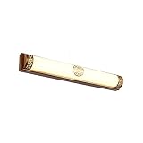 LEDミラーライト、洗面所トイレ浴室、ハードウェアベース、防水、防曇、ブロンズ20W48cm（18.9インチ）