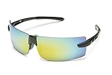 Gateway Safety 17GB7M Odyssey Safety Glasses, Gold Mirror Lens, Black Temple [並行輸入品]