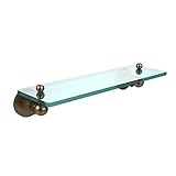 Allied Brass AP-1/16-BBR 16-Inch by 5-Inch Single Glass Shelf by Allied Brass