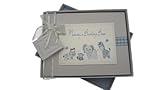 White Cotton Cards Mummy's Boasting Book Photo Album Toys Range (Blue Gingham) by WHITE COTTON CARDS