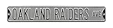 NFL Oakland raiders-silverスチールAvenue Signs、36 " x 6インチ、チームカラー