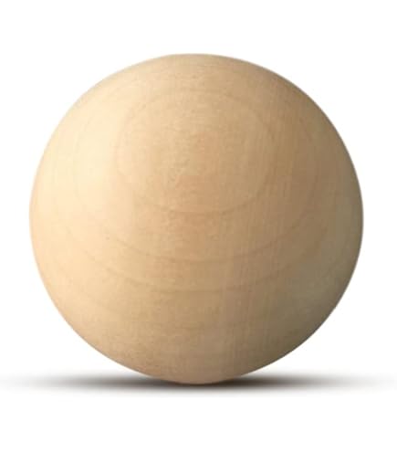 Amazon.co.jp: 木製ボール ウッドボール 絵画可能 ウッドビーズ 直径