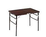 木目調軽量折りたたみテーブル　90cm幅