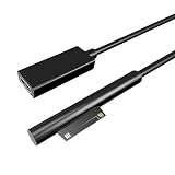 FOR Surface 充電ケーブル 急速充電 FOR サーフェイス 急速充電器 PD充電器が必要 耐久 持ち運びに便利 FOR Surface Pro 3/4/5/6/7/8/X Connect to USB-C 充電ケーブル FOR Surface to Type C PD 急速充電ケーブル 0.2M ブラック