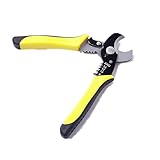 SamIdea Multifunctional Plier 8-14 AWG Wire and Cable Stripper Cutters Crimper with Safety Buckle [並