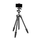 マンフロット(Manfrotto) Element MII カーボン 4段 MBTキット リモコン付属 キャリーバッグ スマートフォンアダプター 耐荷重UNI/PdR 105:2021 8 kg 自由雲台 スマートフォン用三脚 MKELMII4CMB-BH