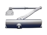 ミワロック ドアクローザー ドアチェック M303PKJ-HSパラレルタイプ シルバー色 ストップなし