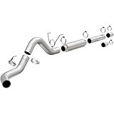 MagnaFlow キャットバック パフォーマンス エキゾーストシステム 17876 プロシリーズ ステンレススチール 5インチメインパイピング シングル助手席側リアエグジット、先端なしサテン仕上げマフラー - Ram 2500/3500 エキゾーストキット