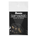 Ibanez 滑り止め素材を使用したピック Grip Wizard Series Sand Grip Pick PA16HSG-BK