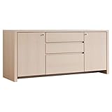 サイドボード 扉付き リビングボード ハードメープル 国産 完成品 大川家具 フォレ140